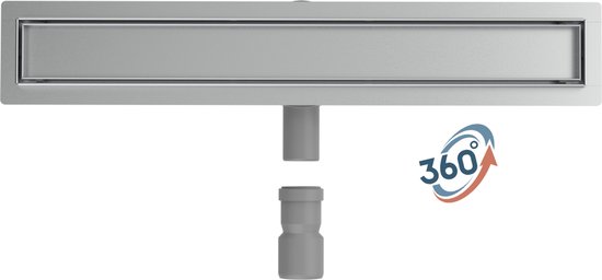 Cityline Rvs Douchegoot Line - 70 cm - 360 Graden Draaibare