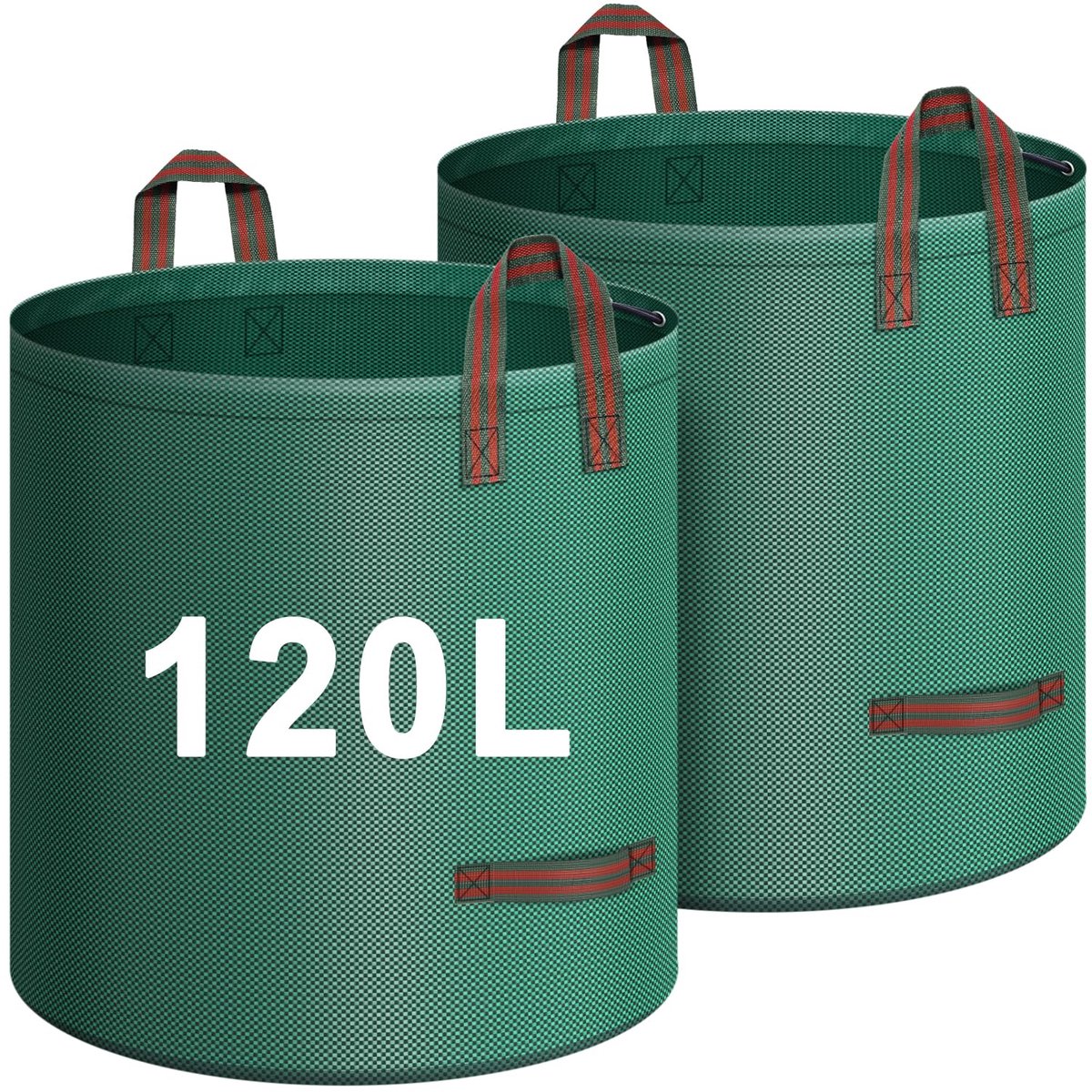 Tuinafvalzak - Herbruikbaar - Voor tuinonderhoud - 2x 120 liter