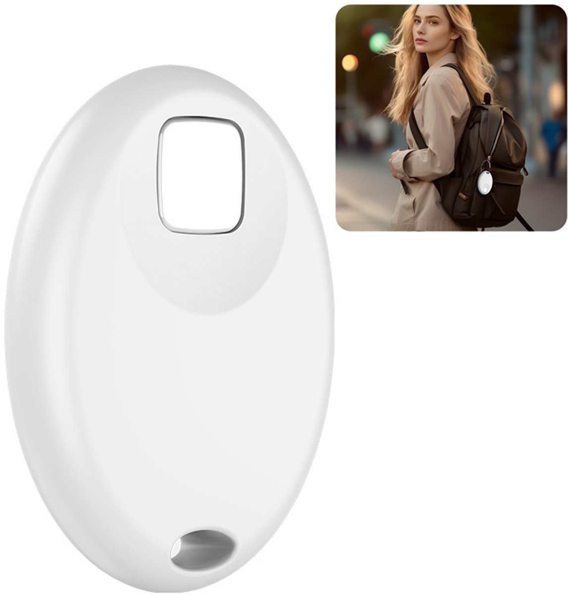 Crrynuo Smart Finder Tag - Bluetooth Tracker - Sleutelvinder - Werkt met Apple Find My