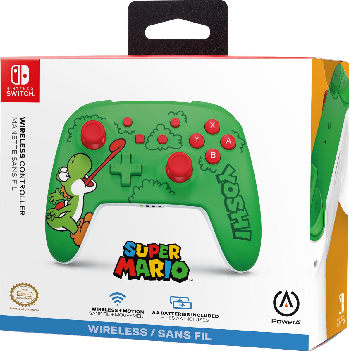PowerA Draadloze Controller - Nintendo Switch - Hungry Yoshi – foto 5