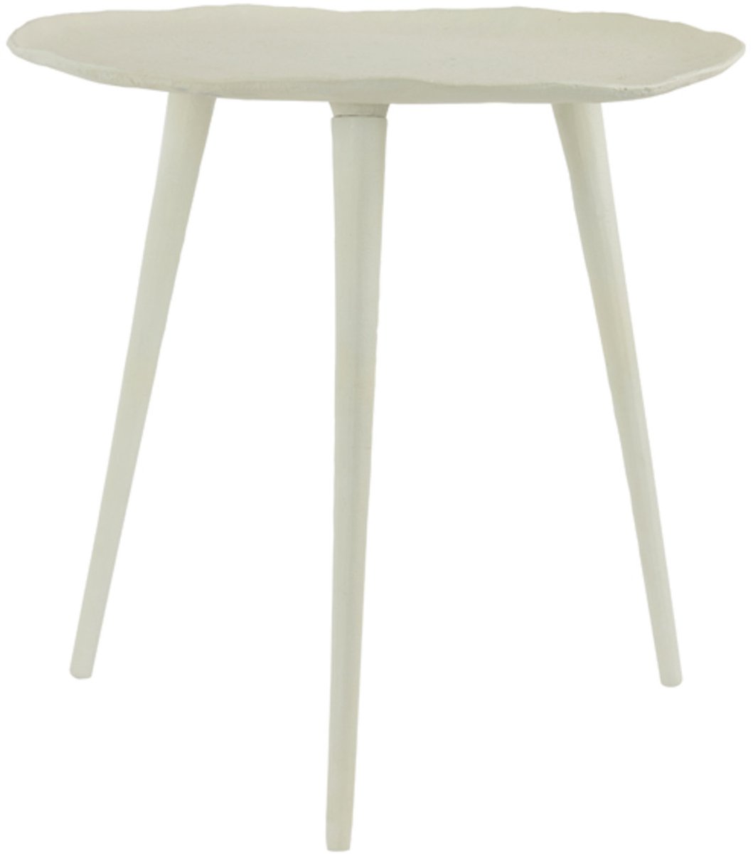 Light & Living Bijzettafel ASARPAI - Ø46x44cm - Wit Crème