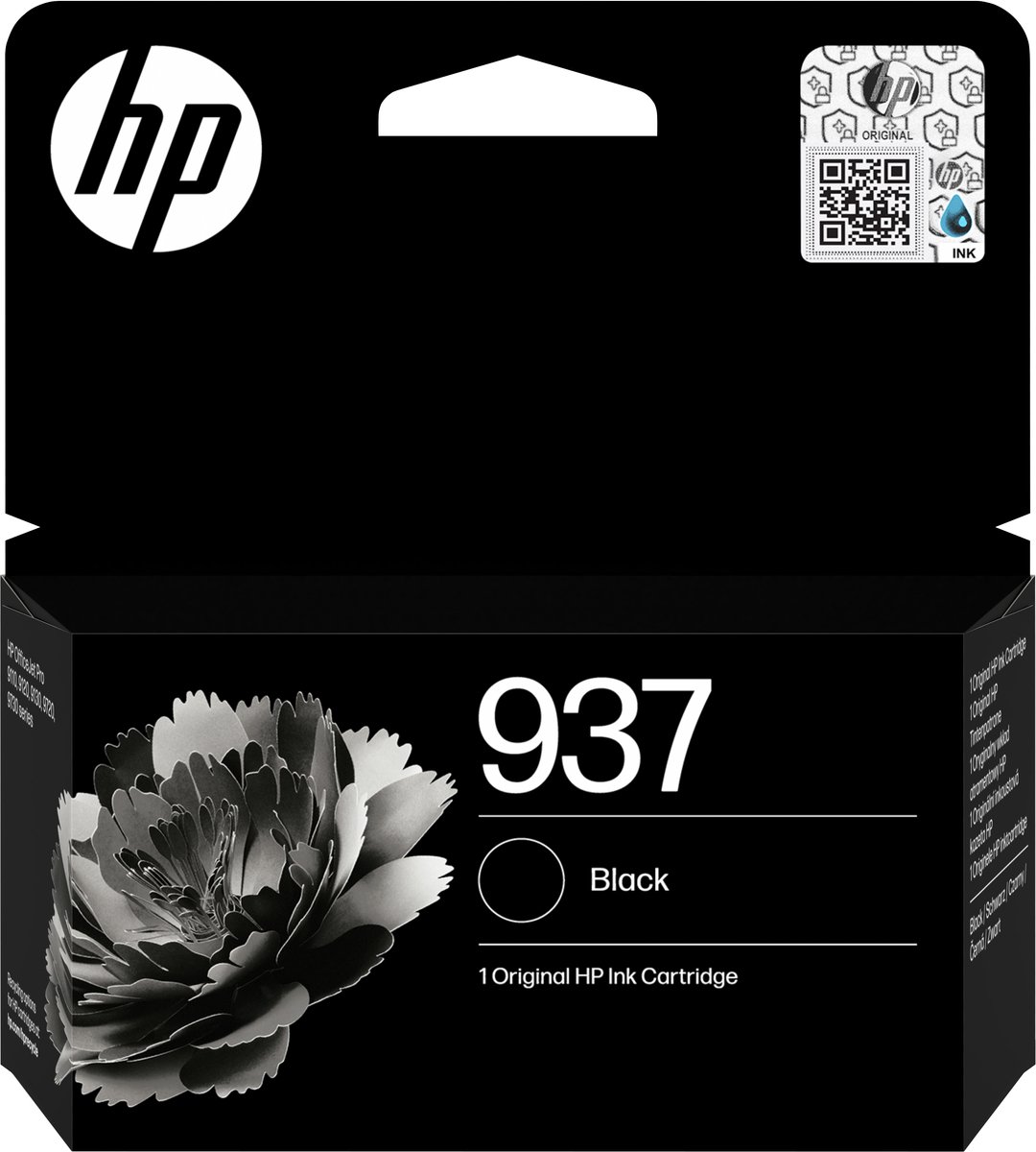 HP 937 originele zwarte inktcartridge