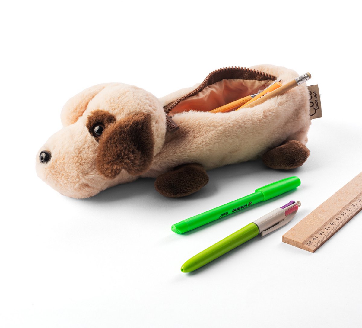 Cute since 1999 - Hond Etui- Zachte pennenzak - etui meisjes en jongens vanaf 12 maanden - 30cm x 9cm
