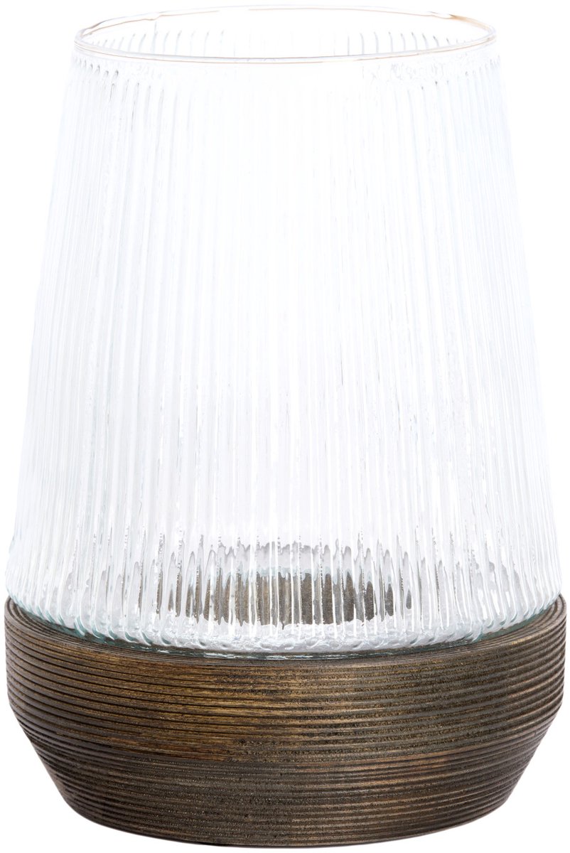 Windlicht MINAS - Ø22x30cm - Bruin
