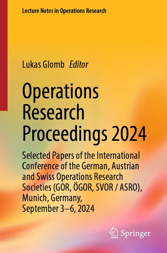 Business and Management (R0) - Operations Research Proceedin ... - cover