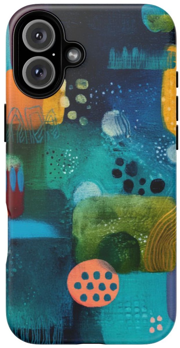 Abstracte Geometrische Vormen – Telefoonhoesje Geschikt voor iPhone 16 Plus
