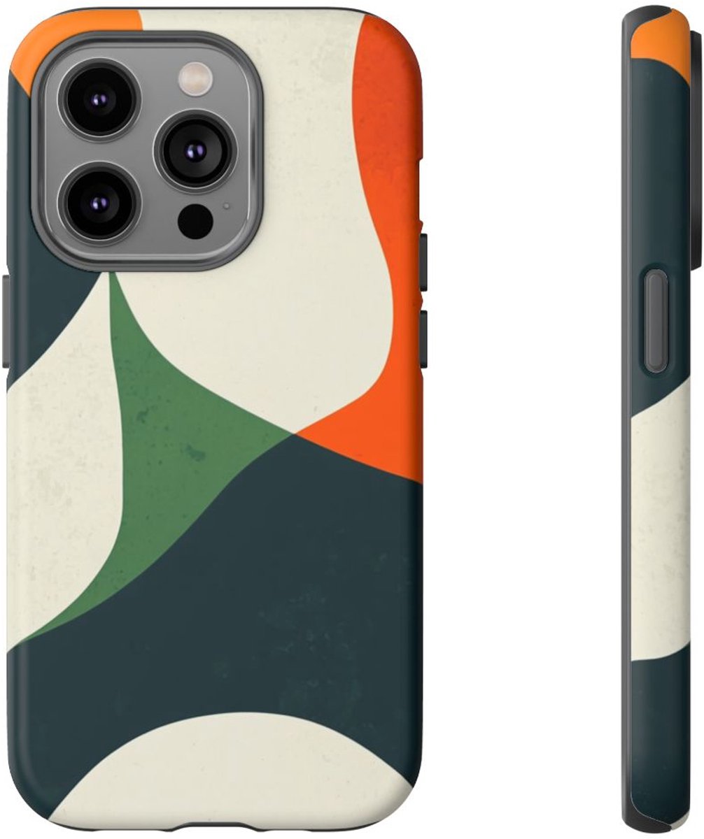 Abstracte Organische Vormen – Telefoonhoesje Geschikt voor iPhone 14 Pro