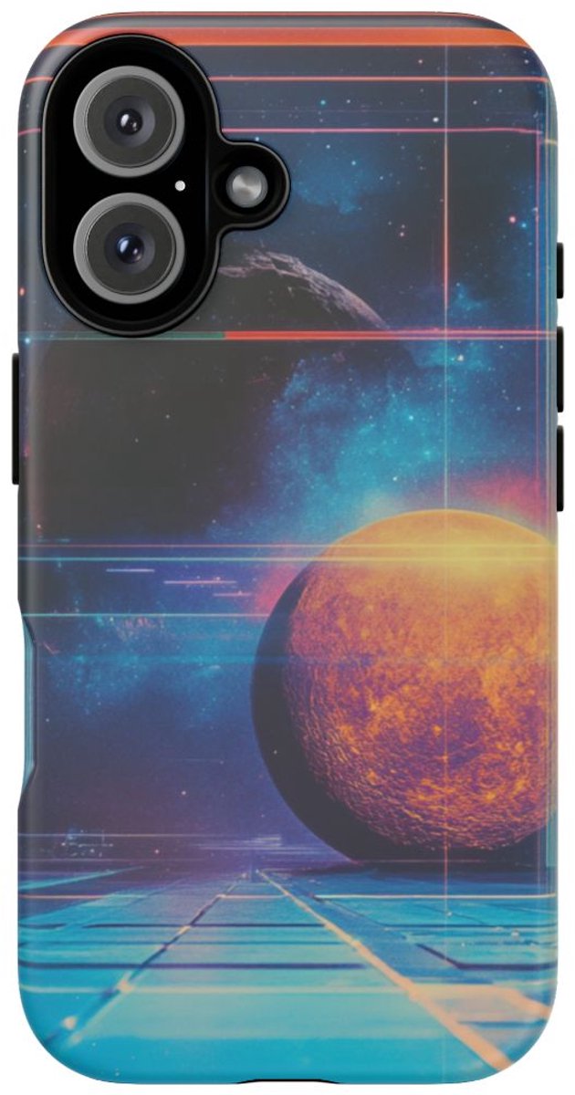 Abstracte Kosmische Scene – Telefoonhoesje Geschikt voor iPhone 16