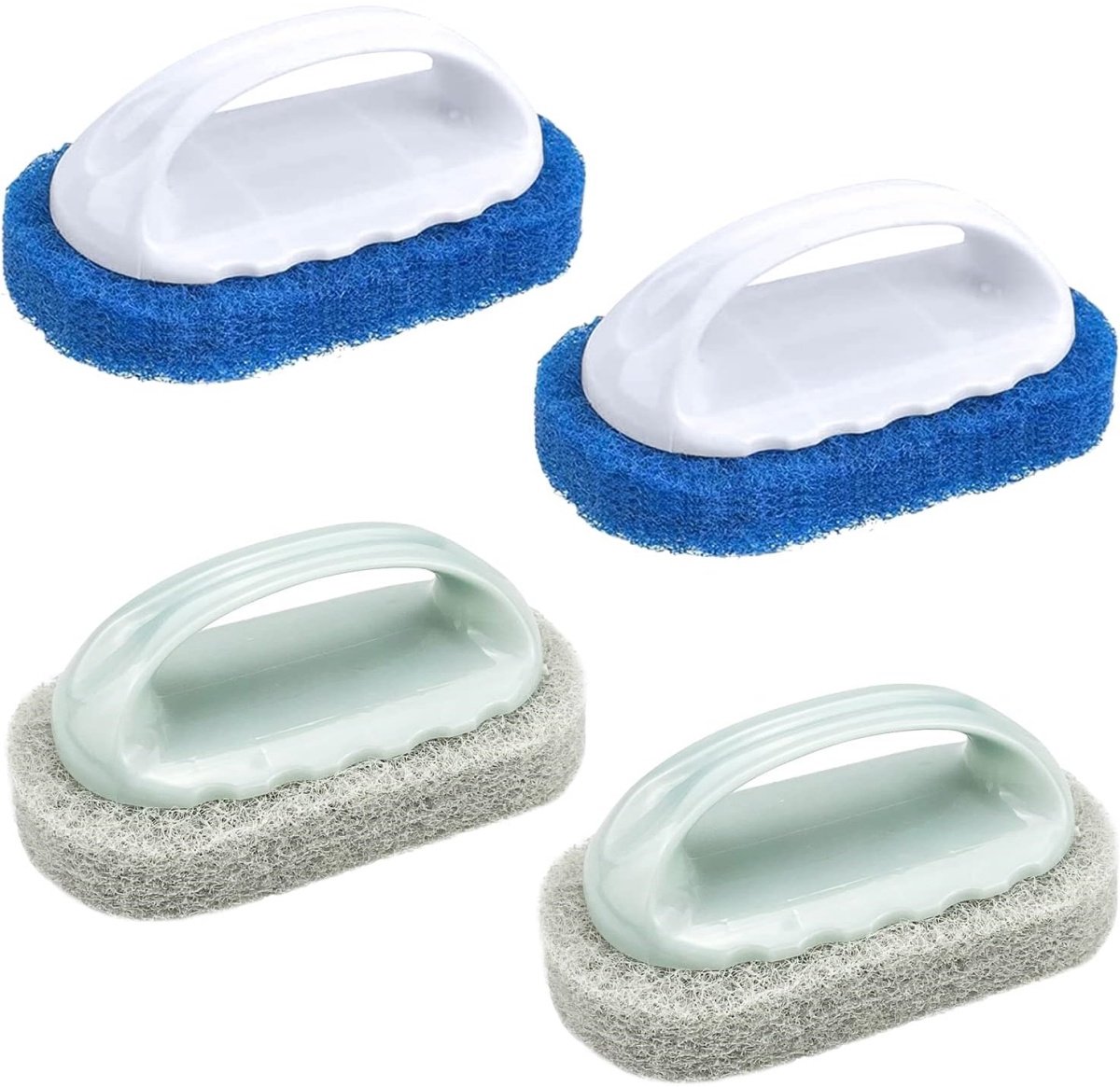 EXCITAT Borstel - Sponsborstel - Reinigingsborstel - Handvatreinigingsborstel - Geschikt voor keuken, badkamer, vloer, muur, gootsteen - 13,5 * 7,5 cm