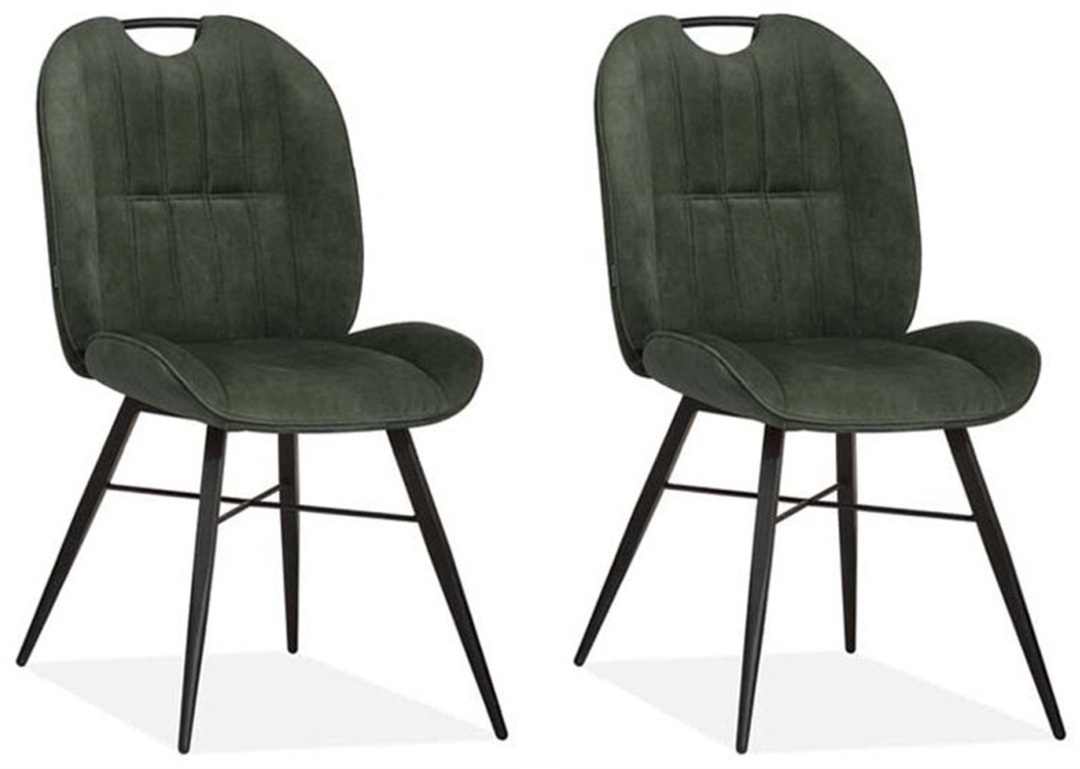 MX Sofa - Eetkamerstoel Austin - Hunter groen (set van 2 stoelen)