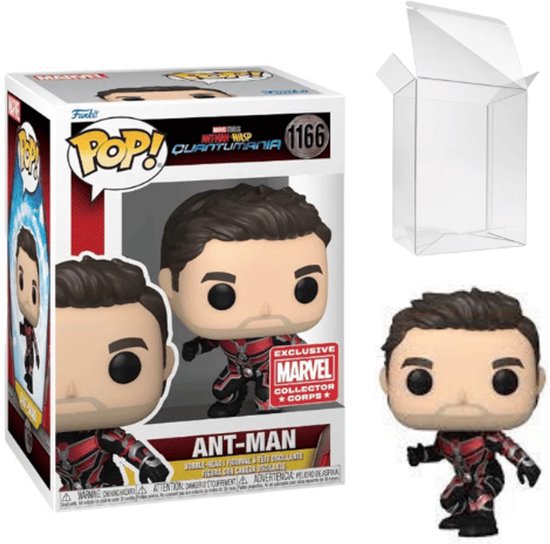 Funko Pop! Marvel Studios: Ant-Man & The Wasp Quantumania - Ant-Man (Unmasked | Action Pose) #1166 Collector Corps Exclusive [8/10]