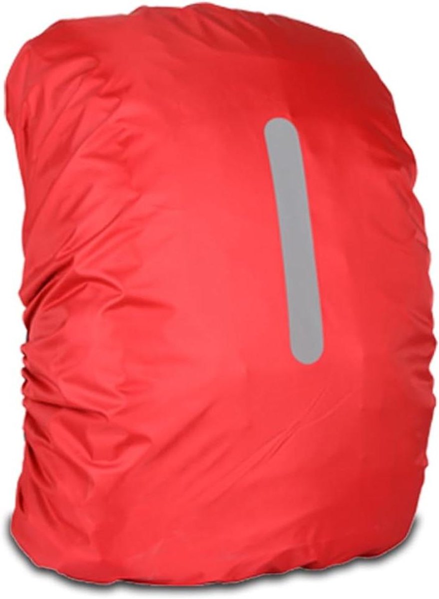 Inovra Plus - Waterdichte rugzakhoes met reflecterende afdekking voor kamperen en wandelen - Rood - One size - Outdoor accessoires .