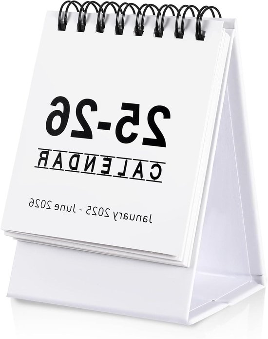 Mini-kalender 2026/2025, kleine mini-tafelkalender van juli 2025 tot