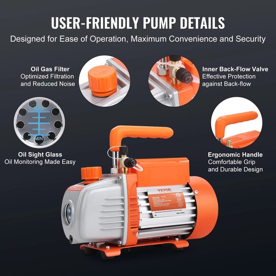 12V/24V Mini-vacuümpomp 200kpa 10W 15L/min Elektrische Draagbare