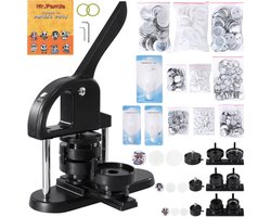 Knopenmaker Machine, 25/32/58 mm 3-in-1 Set, Installatievrije Knopenpers Met 300 Onderdelen, Cirkelsnijder en Handleiding