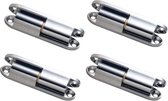 Allecto Plus - 4-delige scharnier set voor ramen & deuren - Scharnier reparatieset voor deur - Inclusief bevestigingsmateriaal