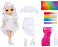 foto van 🌈 Rainbow High Air Brush & Create-modepoppen - Paarse ogen