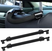 Allecto Plus - Auto Cane set voor veiligheid in de auto - Universele hoofdsteun hanger voor achterbank - Ideaal voor tassen en handtassen op te hangen