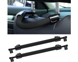 Allecto Plus - Auto Cane set voor veiligheid in de auto - Universele hoofdsteun hanger voor achterbank - Ideaal voor tassen en handtassen op te hangen