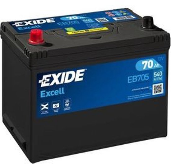 Exide Technologies EB705 Excell 12V 70Ah Zuur