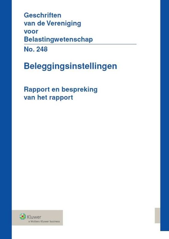 Geschriften van de Vereeniging voor Belastingwetenschap 248  ... - cover