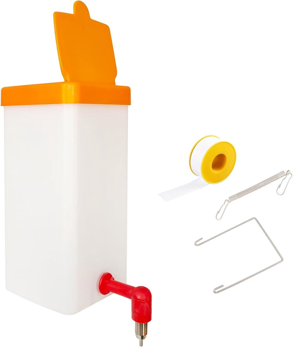 Automatische drinkfles voor huisdieren – 1000 ml – wit – voor konijnen en knaagdieren