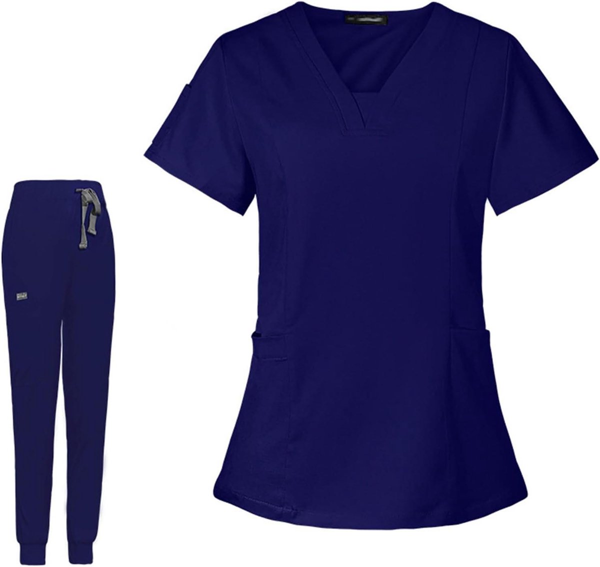 Allecto Plus - Scrubs Set Vrouwen Medische Kleding V-hals Top 3 Zakken Yoga Broek Zweet Wicking Lichtgewicht - Krankleding - Comfortabel en Stijlvol