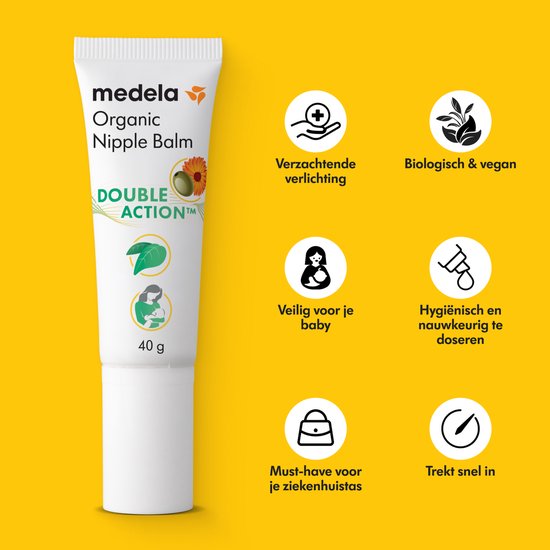 Medela Organic Biologische Tepelzalf - vegan tepelverzorging - 100% natuurlijk - 40g - biologisch van Medela — afbeelding 3