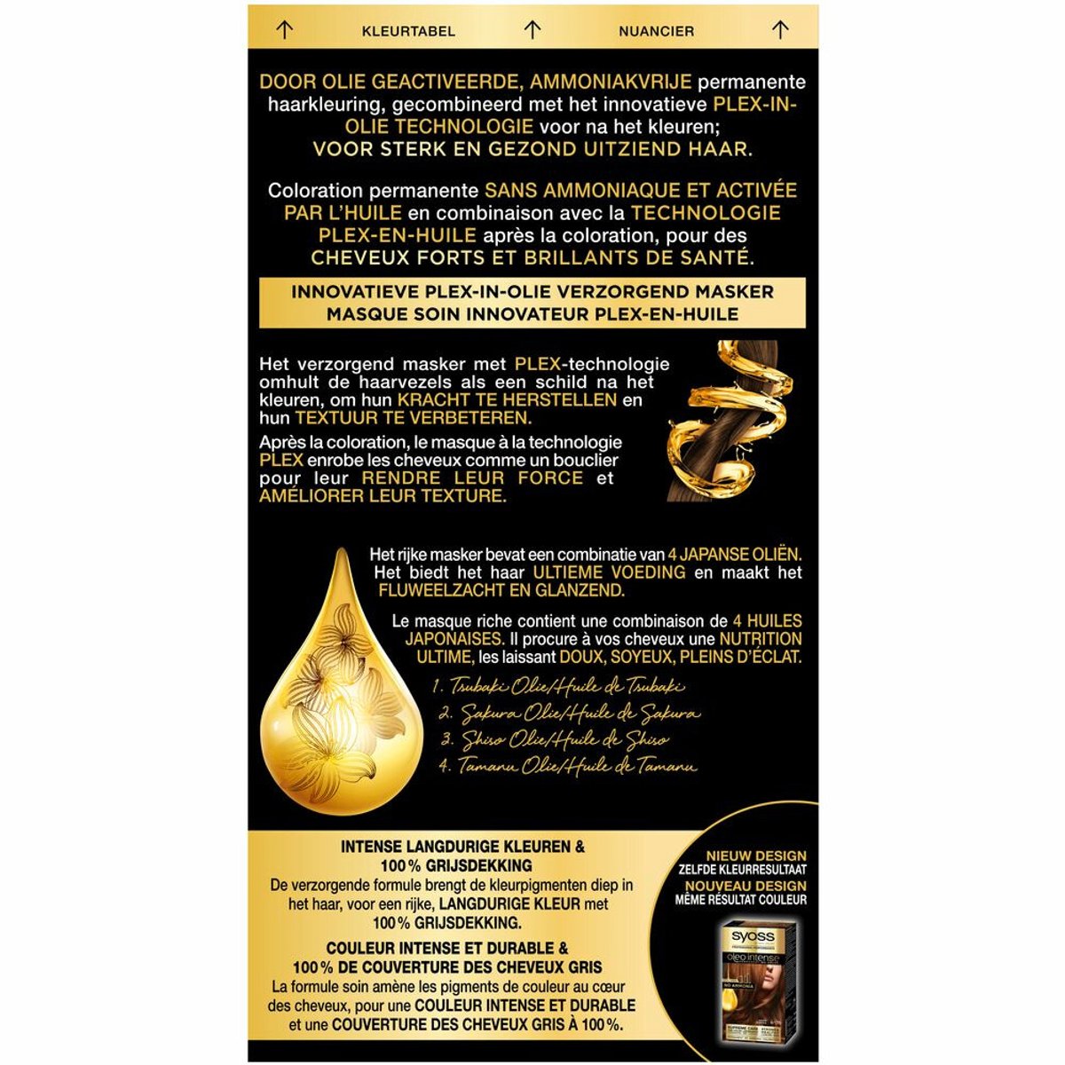 Syoss Oleo Intense - Haarverf - 6-76 - Warm Koperblond - 115ml x 2