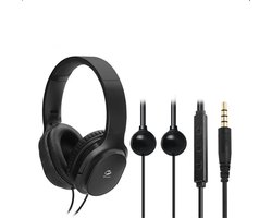 Anti straling Air Tube Koptelefoon Over-Ear HA08B – iBrain Zwart - 3.5 mm Jack