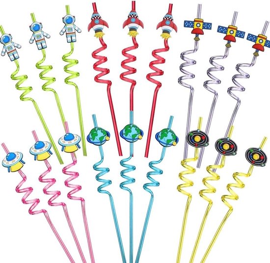YOUYIKE Dinosaurusrietjes, 8 stuks dinosaurusrietjes voor