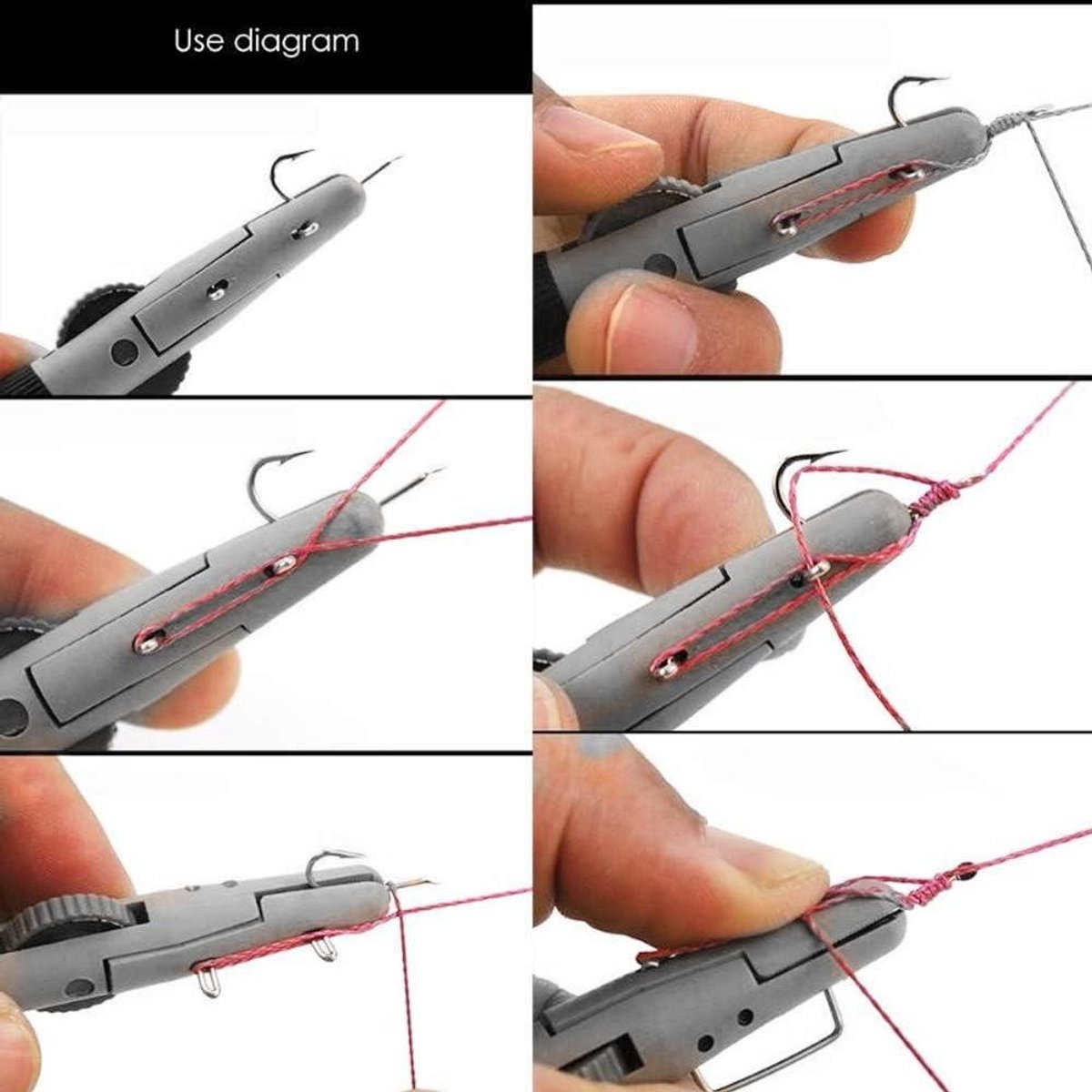 Inovra Plus - Visserij Tier Knot binden Tool voor snelle en duurzame visserijkoppeling - Visserij Tier Loop Tool met Single visserij nagel Knot binden - Ideaal voor visserij liefhebbers