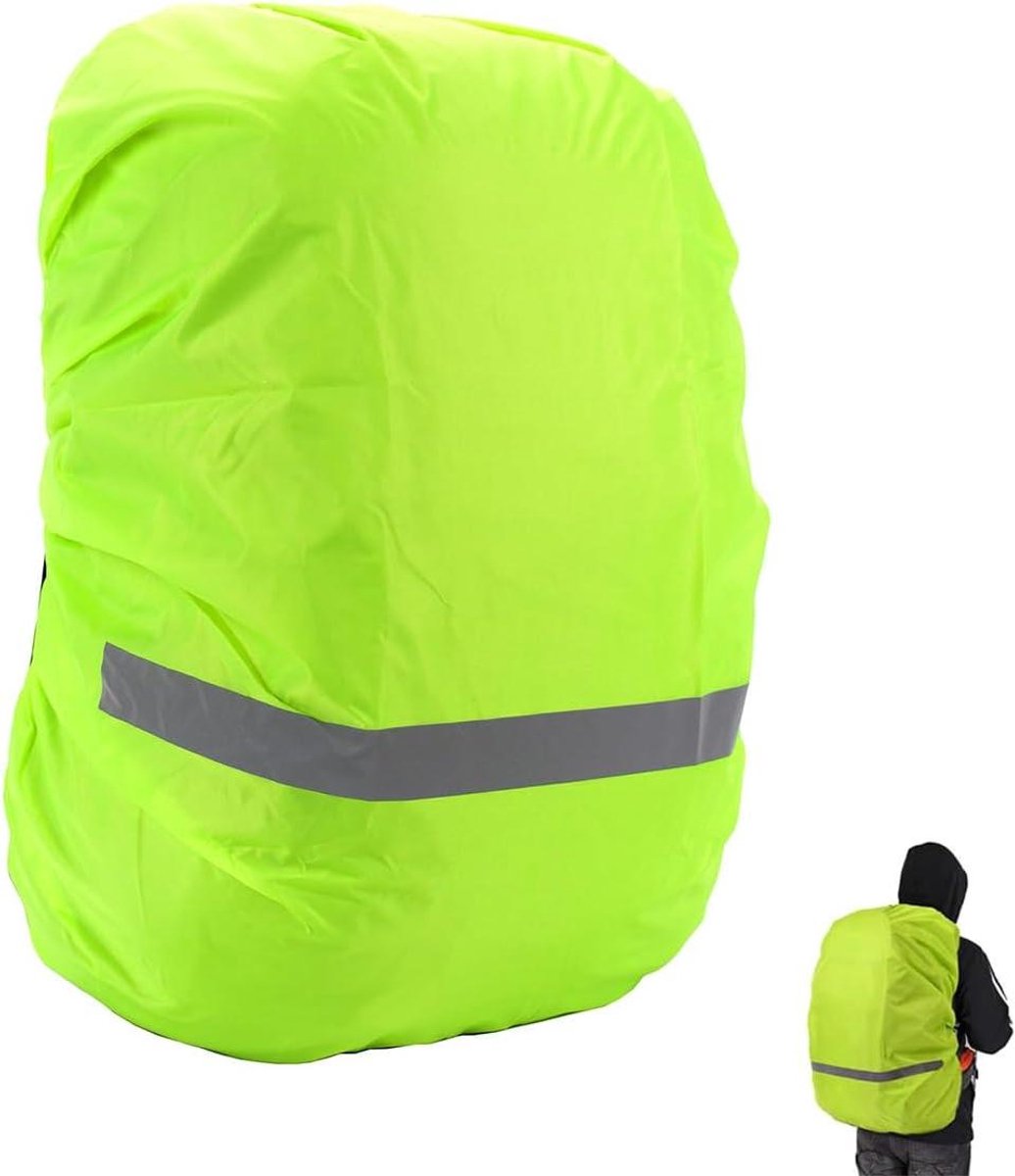 Allecto Plus - Regenhoes voor kinderen schooltas - Reflecterende strepen - Regenbescherming 18-25 liter