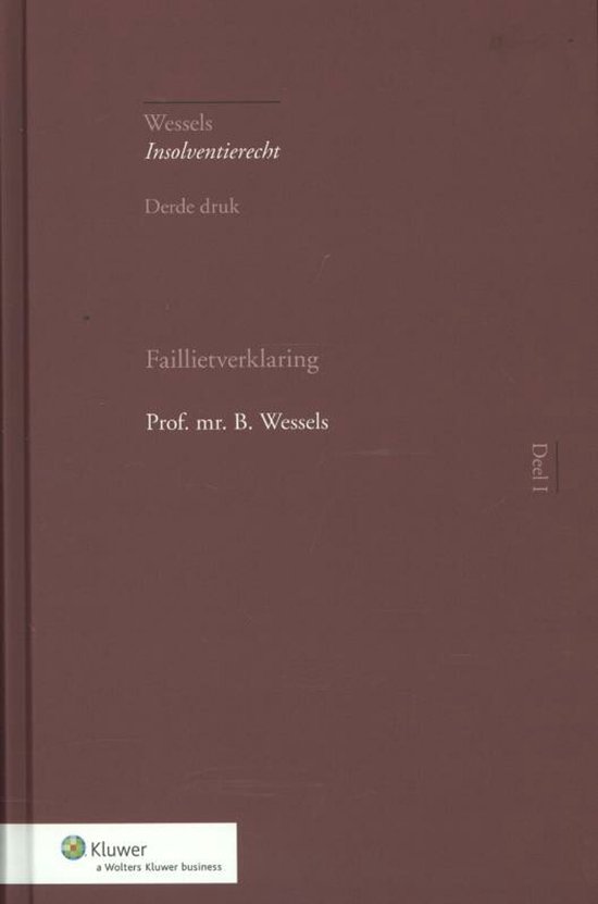 Insolventierecht 1 - Faillietverklaring - cover