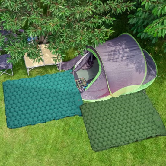 RFWR® Camping luchtmatras voor 2 personen, zelfopblazend, ultralicht en opvouwbaar van Merkloos — afbeelding 2