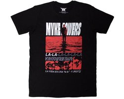 Myke Towers - La Vida Heren T-shirt - S - Zwart