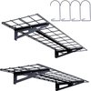 4 X 1 Ft Garageplank. Zwaar Belastbare Garageplanken voor Wandmontage, Set Van 2. Totale Draagkracht 400 Lbs. Ideaal voor Garage, Schuur, Werkplaats.