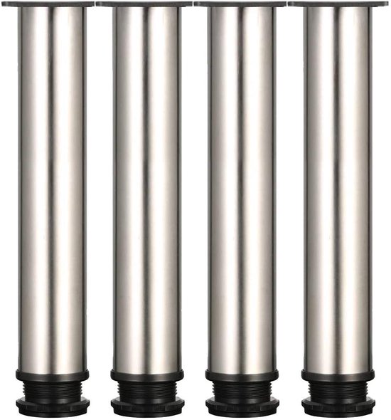 Inklapbare tafelpoot STACK - 4 poten - Zwart