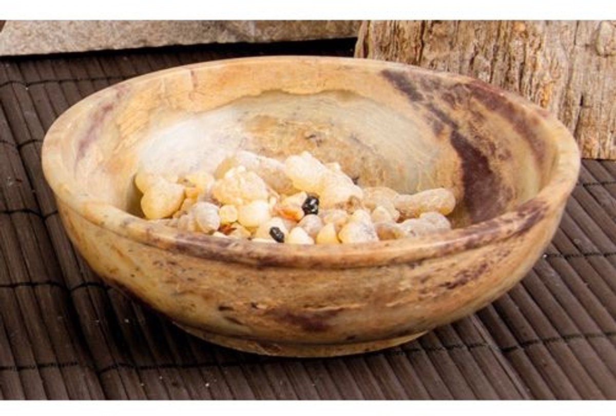 Wierookbrander speksteen 13 cm