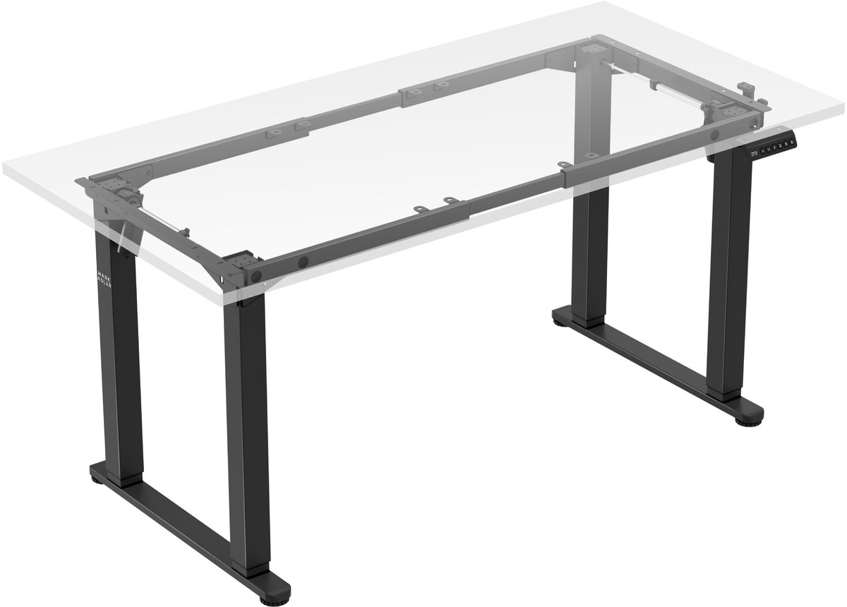 Elektrisch bureauframe Mark Adler Xeno 5.0 – 115–165 cm – 2 motoren – 71–117 cm – 120 kg – USB-C