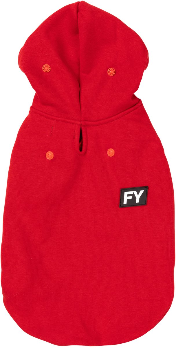 Fuzzyard Honden Hoodie Flash - Hondenkleding - Rood Size 4