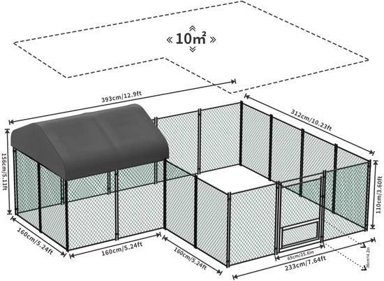 Kippenhok Joas | met ren & legnest voor de kippen