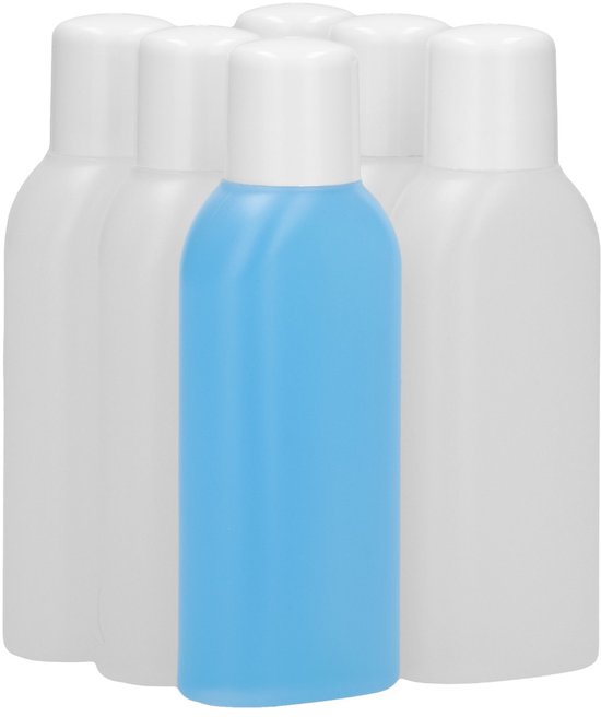 3x1000ml Brede Mond Flessen met Schroefdop, Plastic Flessen HDPE, Lege
