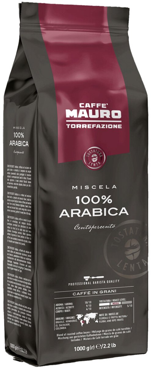 Goedkoopste Caffè Mauro 100 arabica Centopercento - koffiebonen - 1 kilo