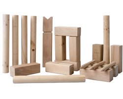 Eddy Toys Houten Kubb-Spel 22-delig