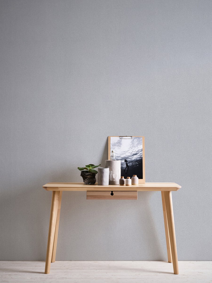 GEMELEERD UNI BEHANG | Modern - grijs - A.S. Création New Elegance