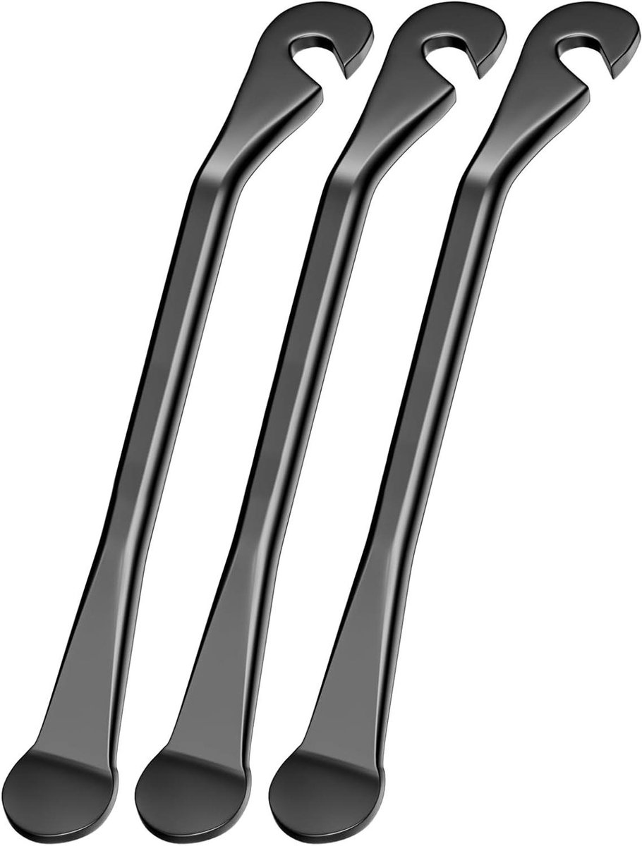 Allecto Plus - Fietsbandenlichters Set van 3 Staal voor Fietsband Reparatie