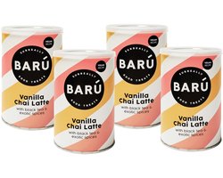 BARÚ Vanilla Chai Latte - Instant Theepoeder - 4 x 250g - 64 porties