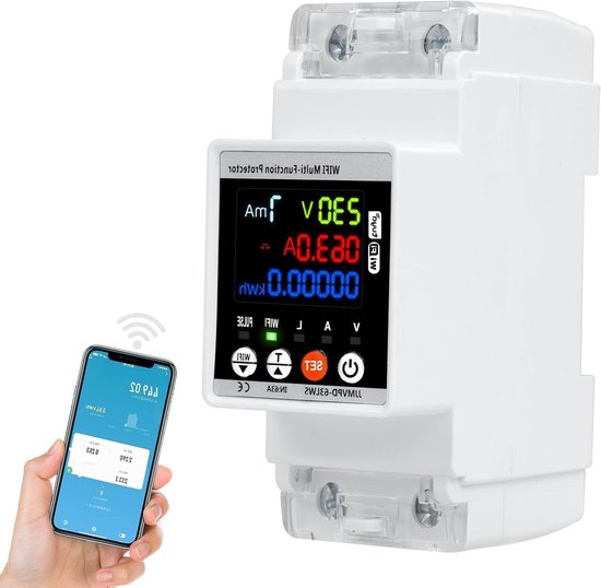 Allecto Plus - WiFi stroommeter 63A AC 230V met wifi ...