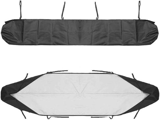 Heavy Duty 210D waterdichte kajak opberghoes met verstelbare riemen beschermt uw kano tegen stof, UV-stralen en schade door de zon, ideaal voor outdoor vissen boot en kano opslag